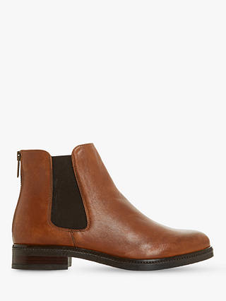 Dune Porteau Leather Zip Up Ankle Boots