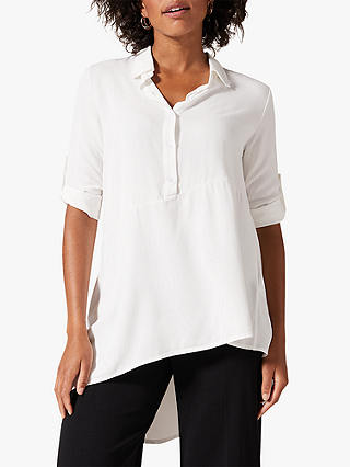 Phase Eight Liadan Asymmetric Shirt, White