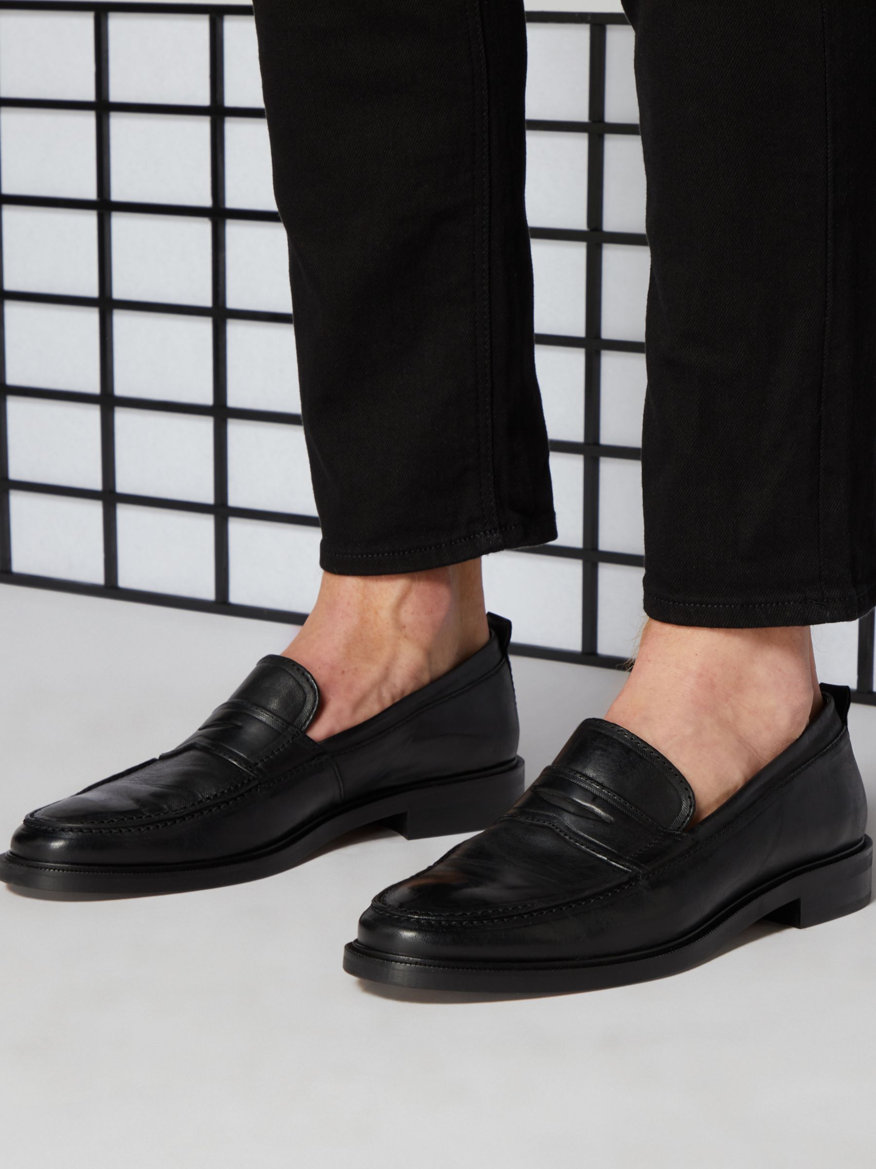 Bertie Songbird Leather Penny Loafers