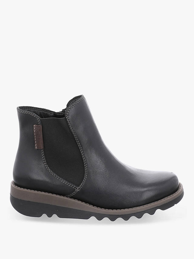 Josef Seibel Lina 5 Leather Ankle Boots, Black at John Lewis & Partners