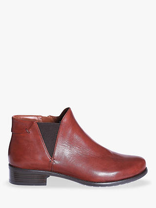 Josef Seibel Alicia 2 Leather Ankle Boots, Cognac