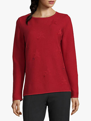 Betty Barclay Star Jumper, Red Scarlet