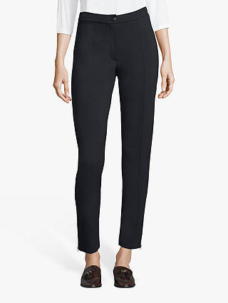 Betty Barclay Ankle Zip Detail Straight Trousers, Dark Sky