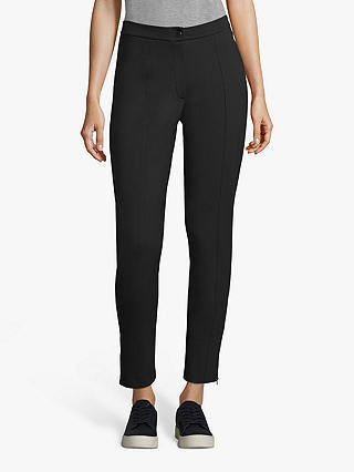 Betty Barclay Ankle Zip Detail Straight Trousers, Black