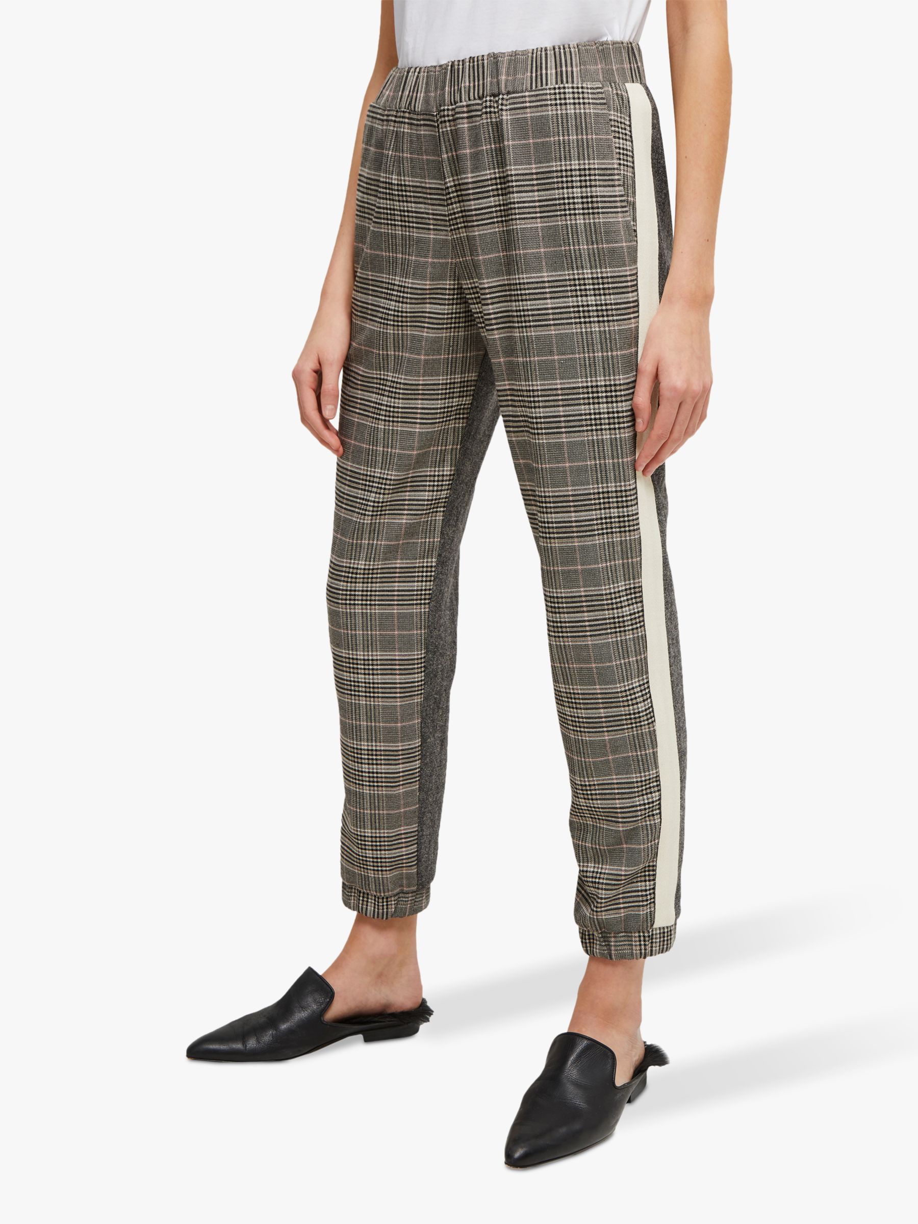 grey check joggers