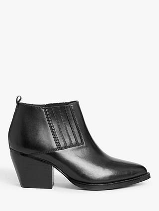 Kin Phia Leather Shoe Boots, Black