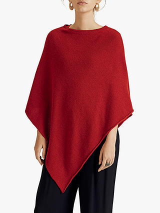 Jigsaw Wool Cashmere Blend Rolled Poncho