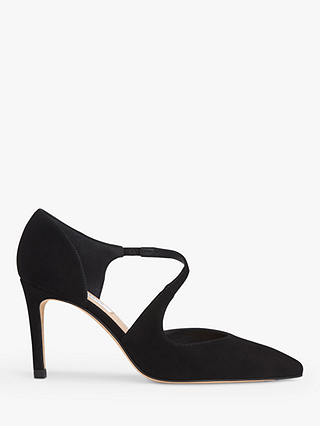 L.K.Bennett Victoria Asymmetric Cut Court Shoes, Black