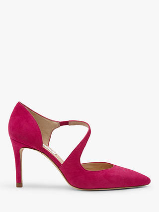 L.K.Bennett Victoria Asymmetric Cut Court Shoes, Pink Magenta