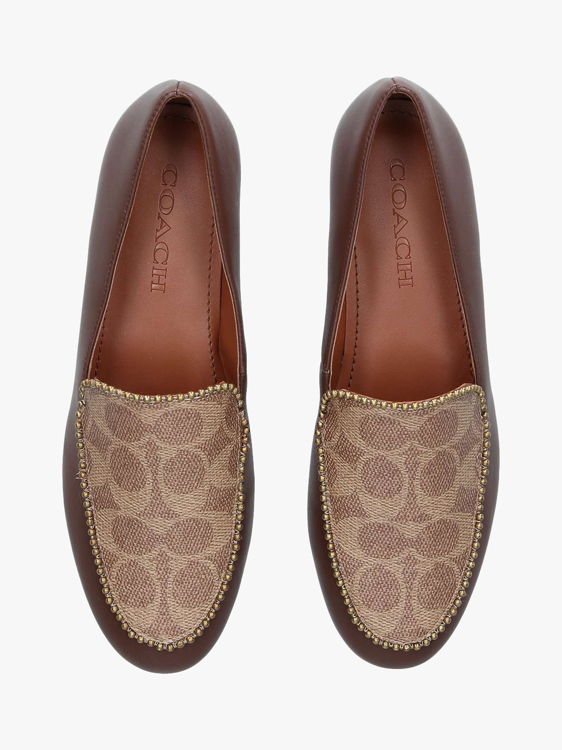Buy Coach Harper Signature Loafers, Multi Brown Online at johnlewis.com