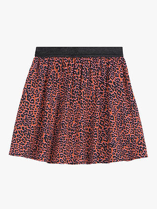 Mintie by Mint Velvet Girls' Margot Leopard Print Skirt, Multi