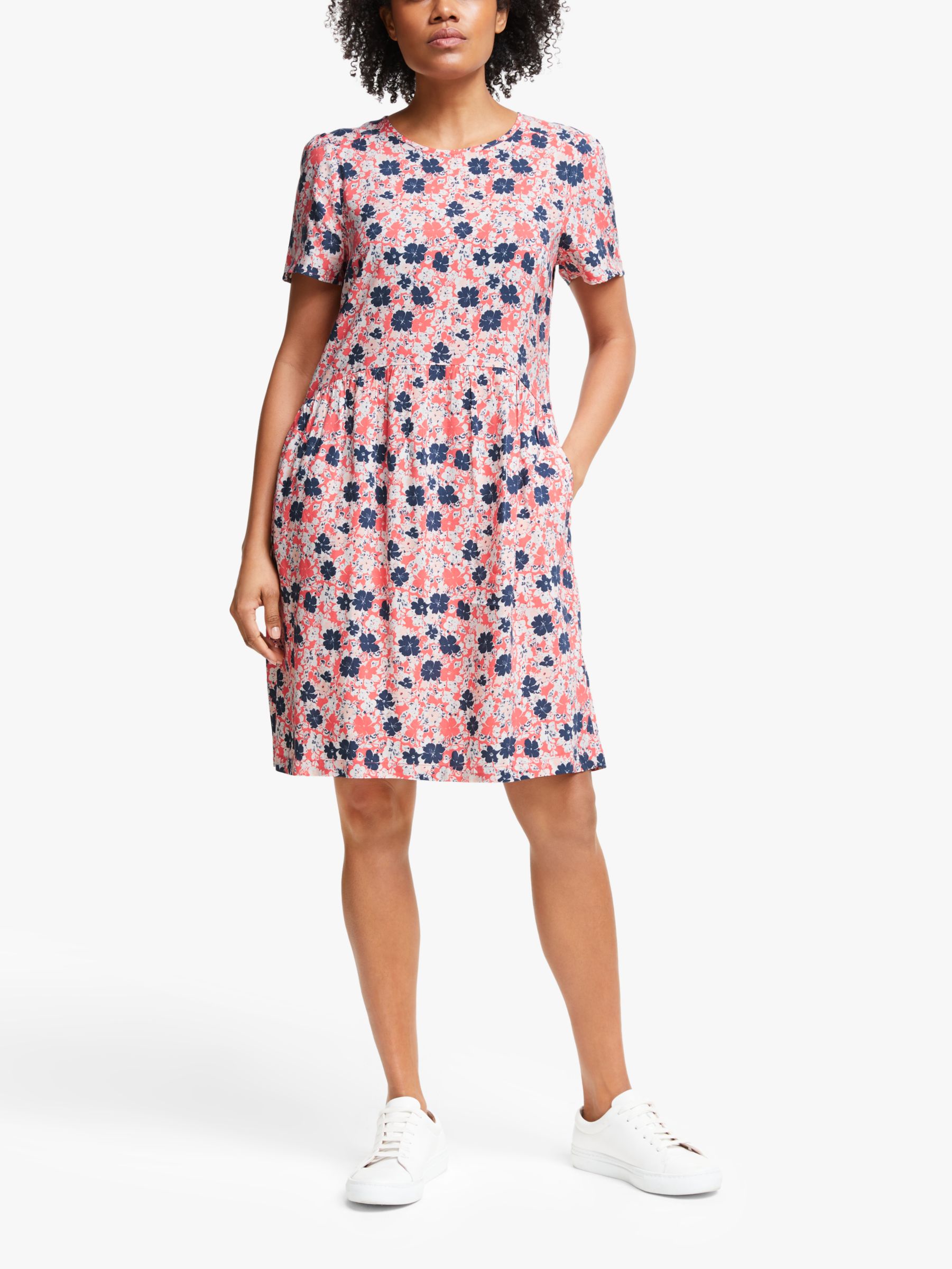 Collection WEEKEND by John Lewis Floral Shift Dress, Pink/Multi at John