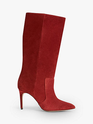 Reiss Lily Suede Pointed Toe Boots