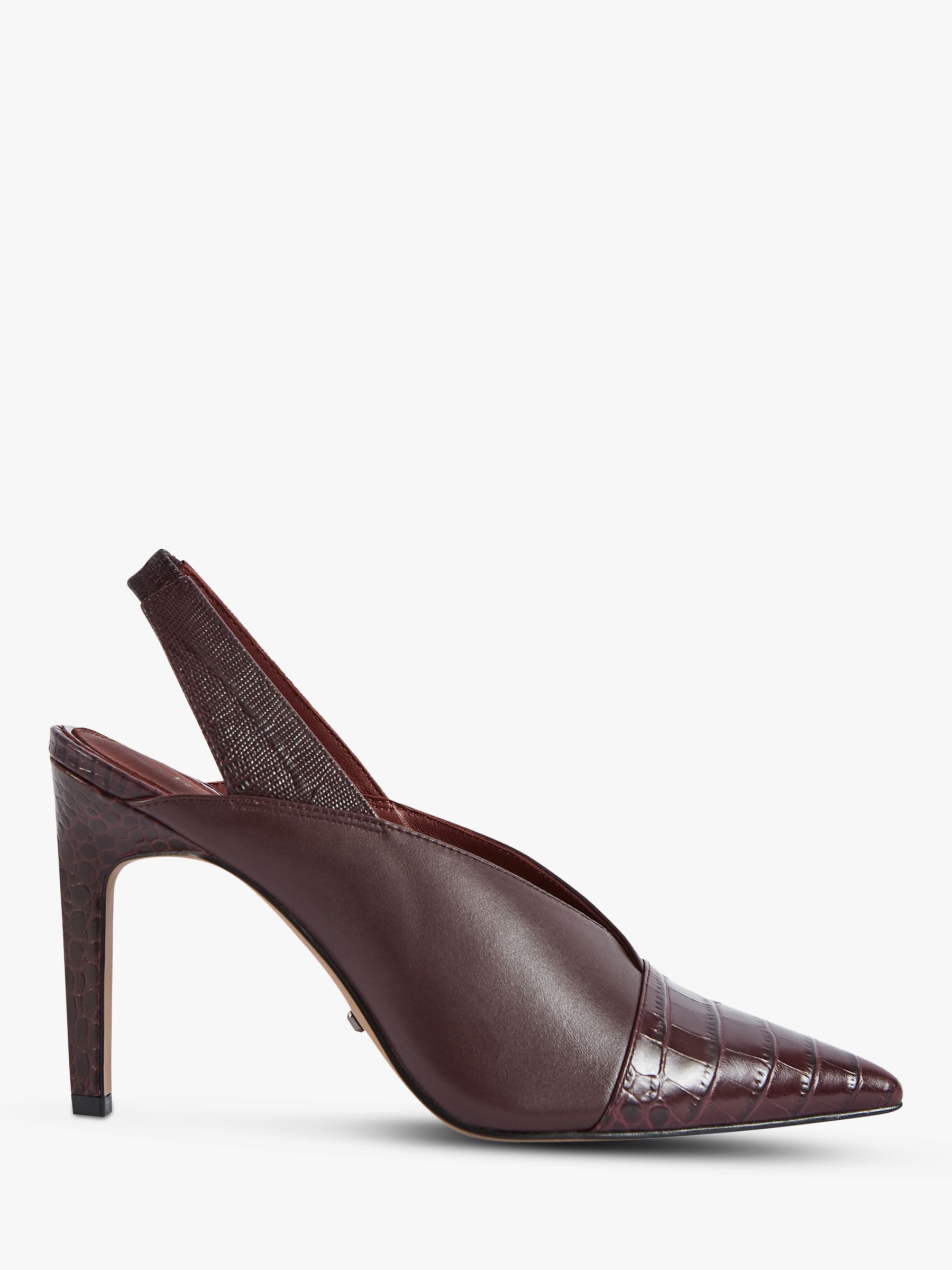 Reiss Angelica Leather Sling Back Heels