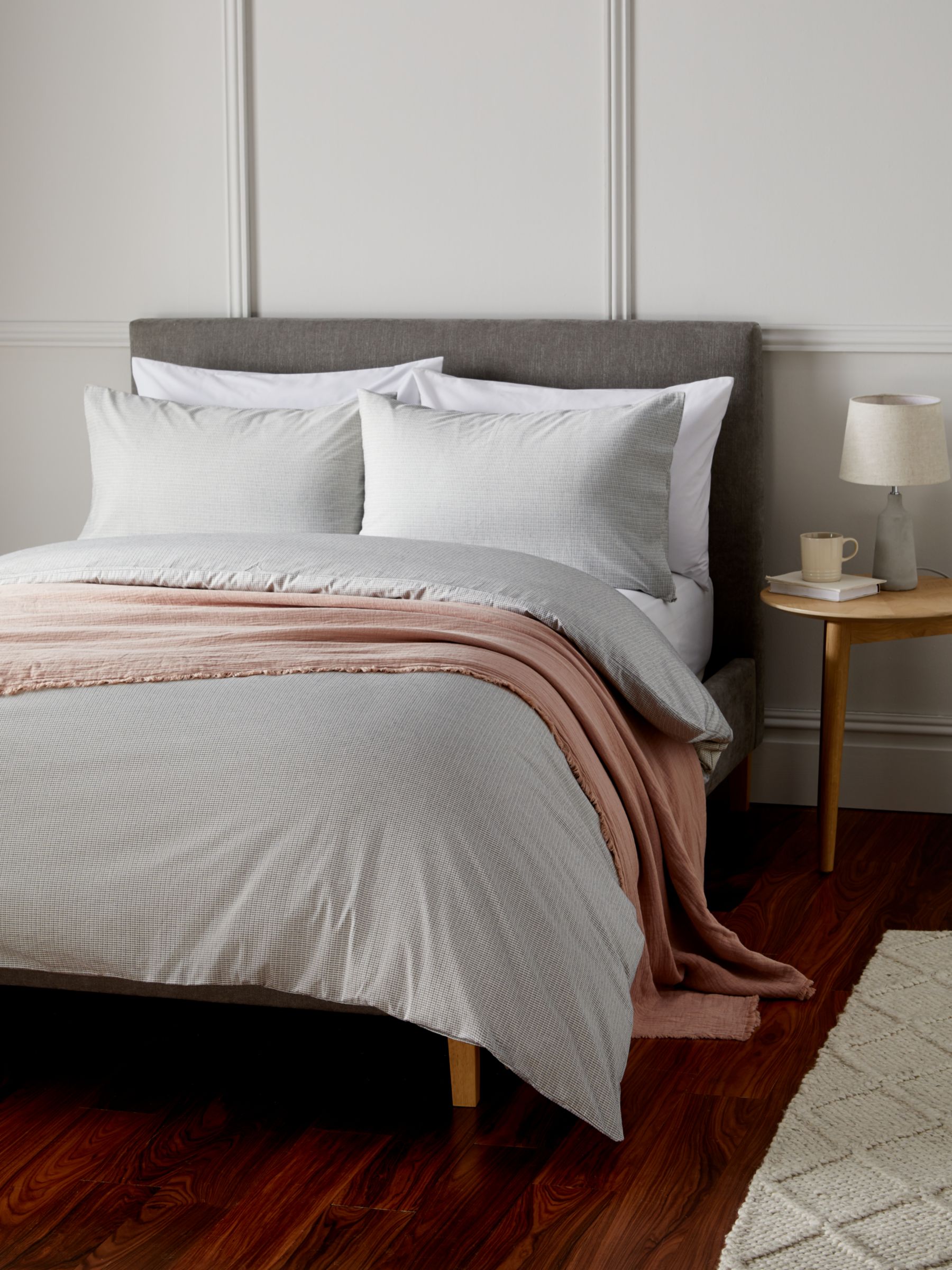 John Lewis & Partners Woven Block Bedding