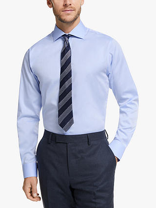 John Lewis & Partners Non Iron Twill Slim Fit Shirt, Blue