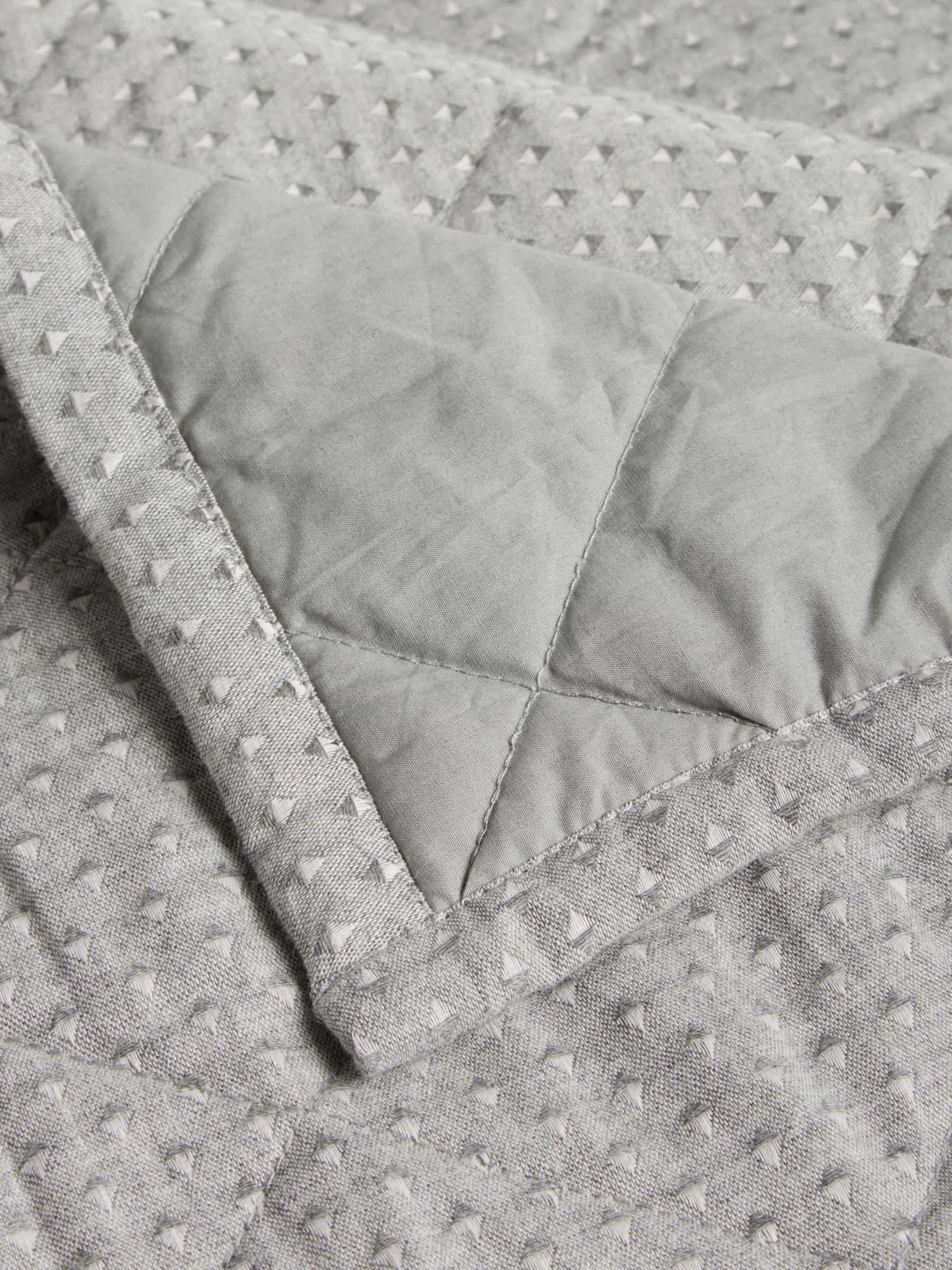 John Lewis & Partners Mini Triangle Quilted Bedspread