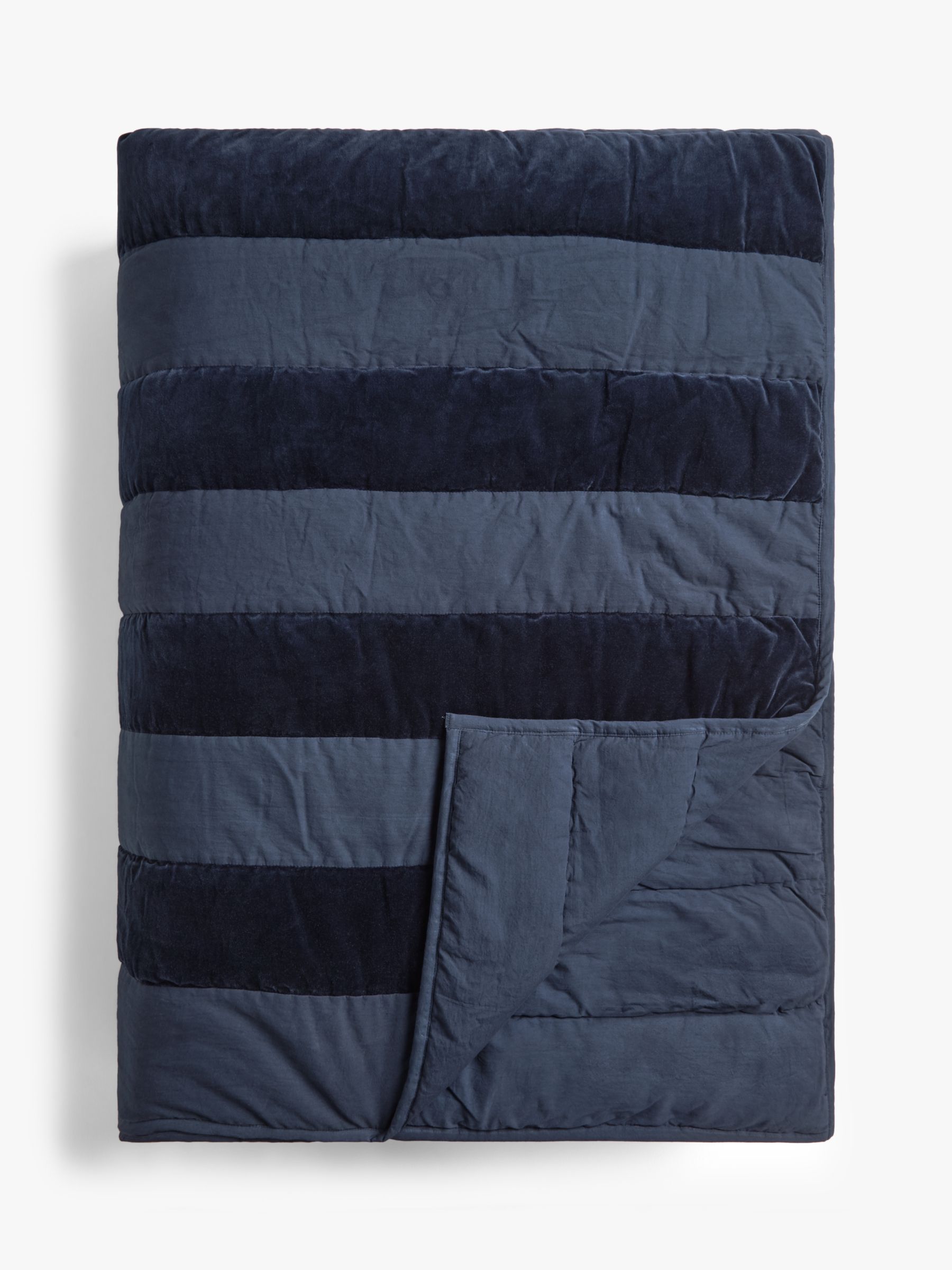 John Lewis & Partners Velvet Stripe Quilted Bedspread review