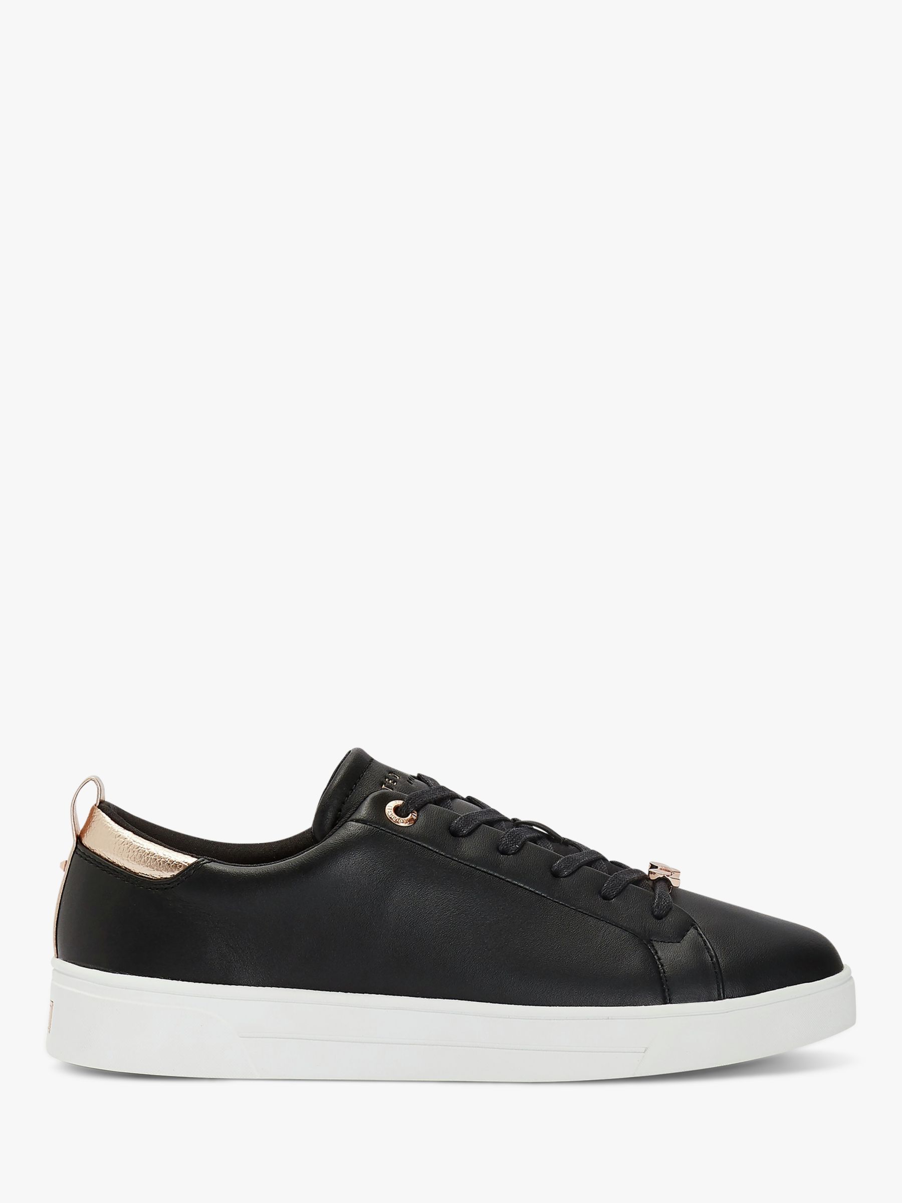 Ted Baker Gielli Leather Trainers, Black
