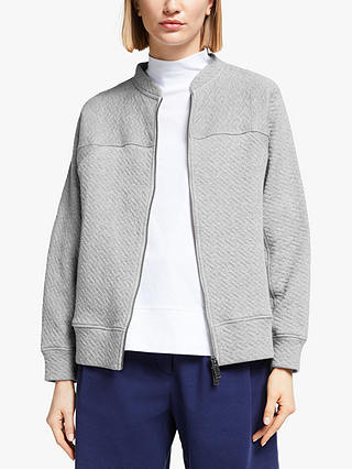 Kin Relaxed Fit Zip Through Quilted Cotton Sweatshirt