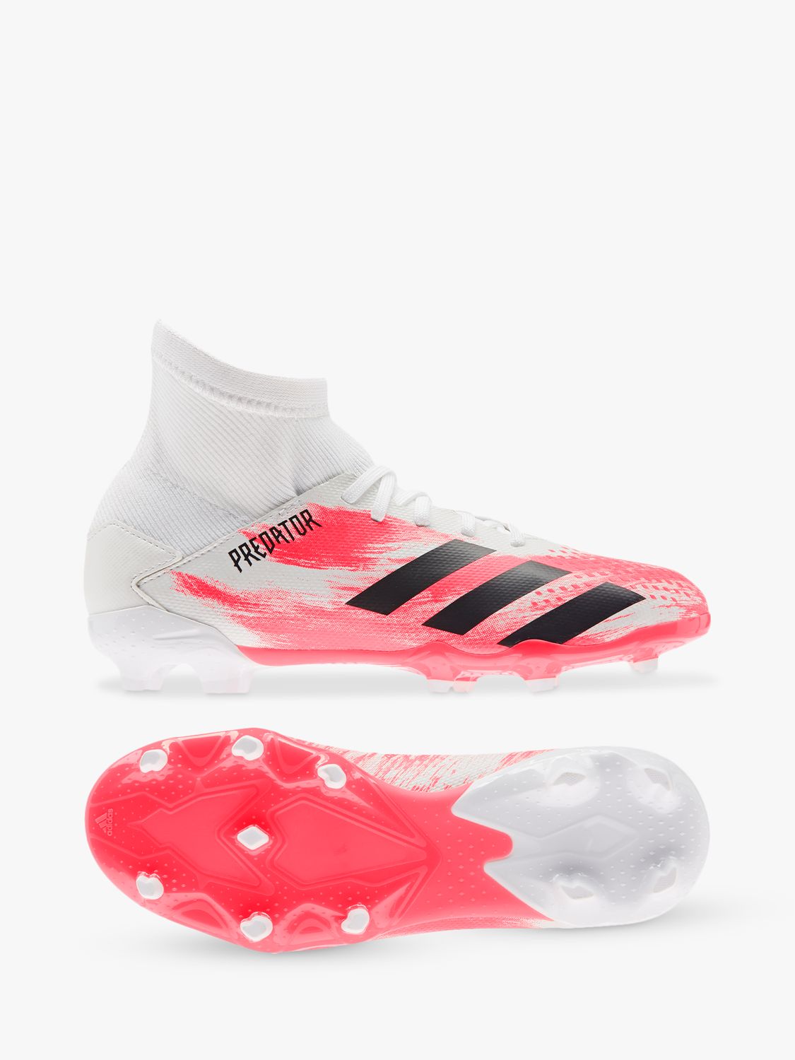 Buy adidas Junior Predator 20.3 Laceless TF Astro Turf Football Boots  Footwear White/Core Black/Pop