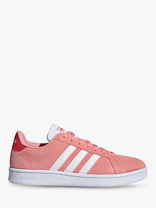 adidas Grand Court Women's Trainers, Glory Pink/FTWR White/Glory Red
