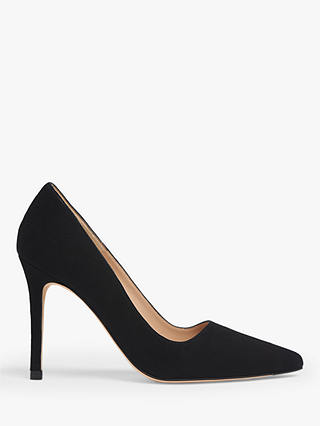 L.K.Bennett Katie Stiletto Heel Suede Court Shoes, Black