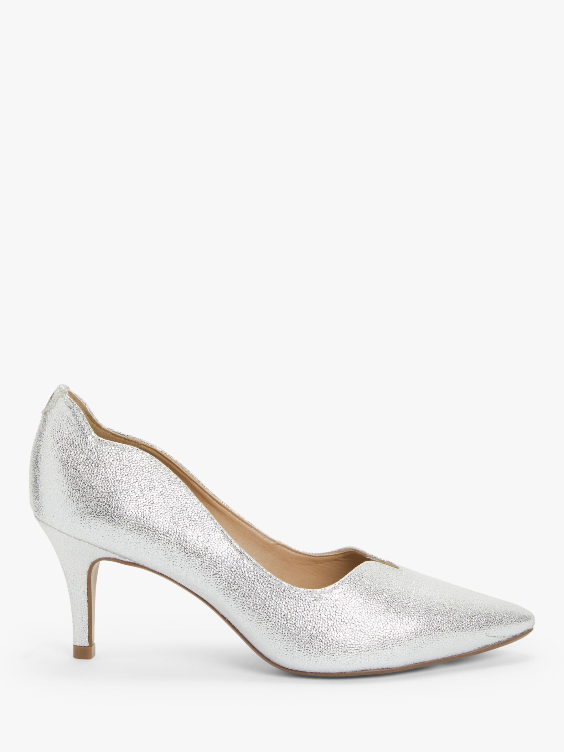 silver stiletto boots