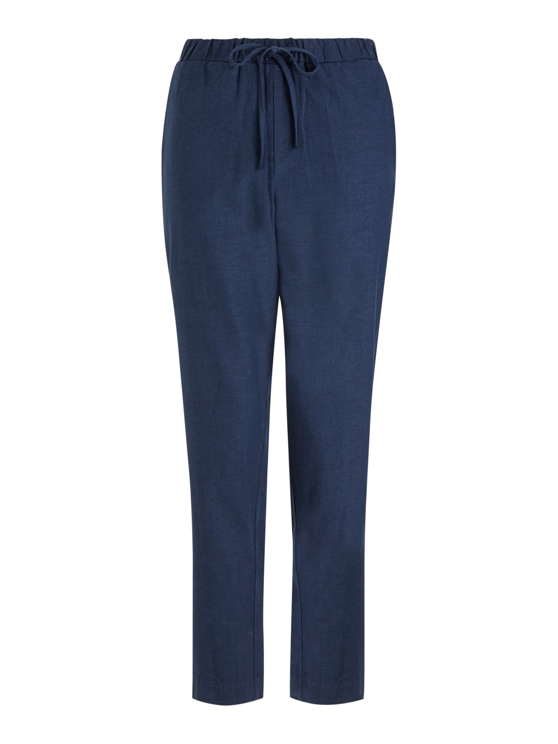 Collection WEEKEND by John Lewis Easy Linen Blend Elasticated Trousers ...