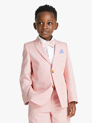 John Lewis & Partners Heirloom Collection Boys' Oxford Blazer, Pink