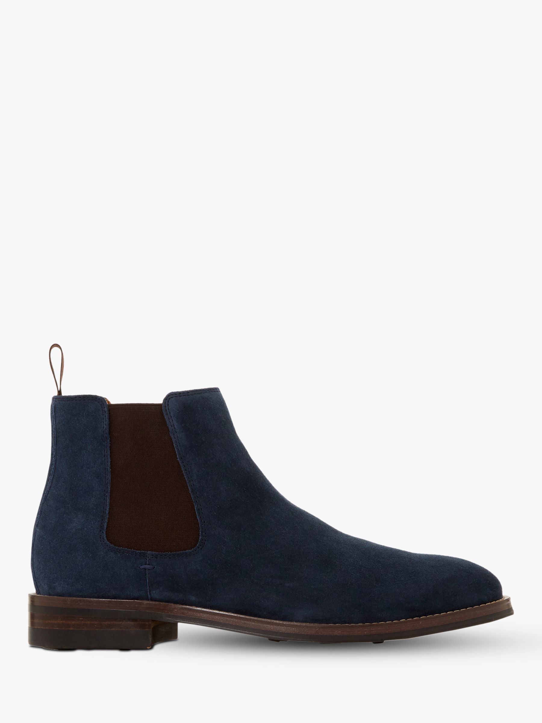 Dune Charltons Suede Chelsea Boots, Navy