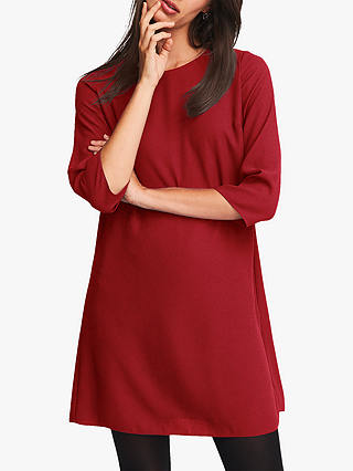 Phase Eight Pia Pleat Dress, Scarlet