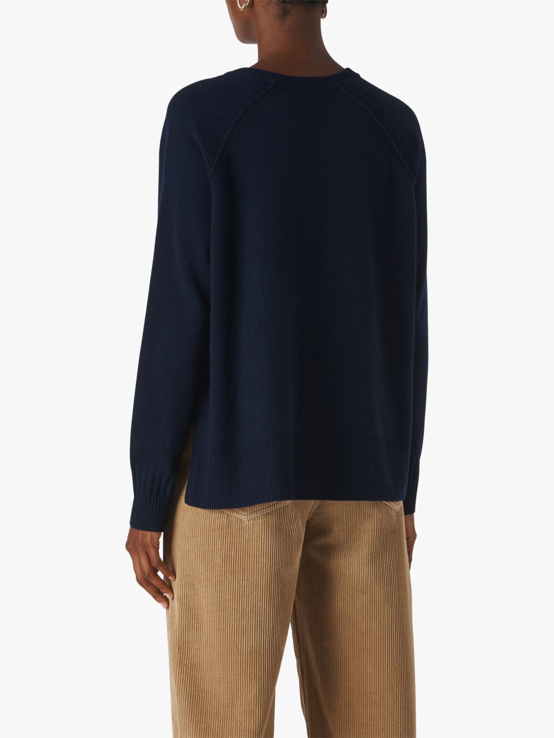 Whistles Cashmere Crew Neck Jumper at John Lewis & Partners