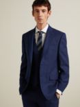 John Lewis & Partners Birdseye Semi Plain Wool Suit Jacket, Royal Blue