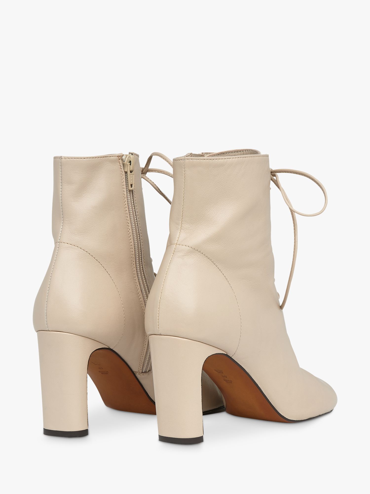 Buy Whistles Dahlia Leather Lace Up Ankle Boots Online at johnlewis.com