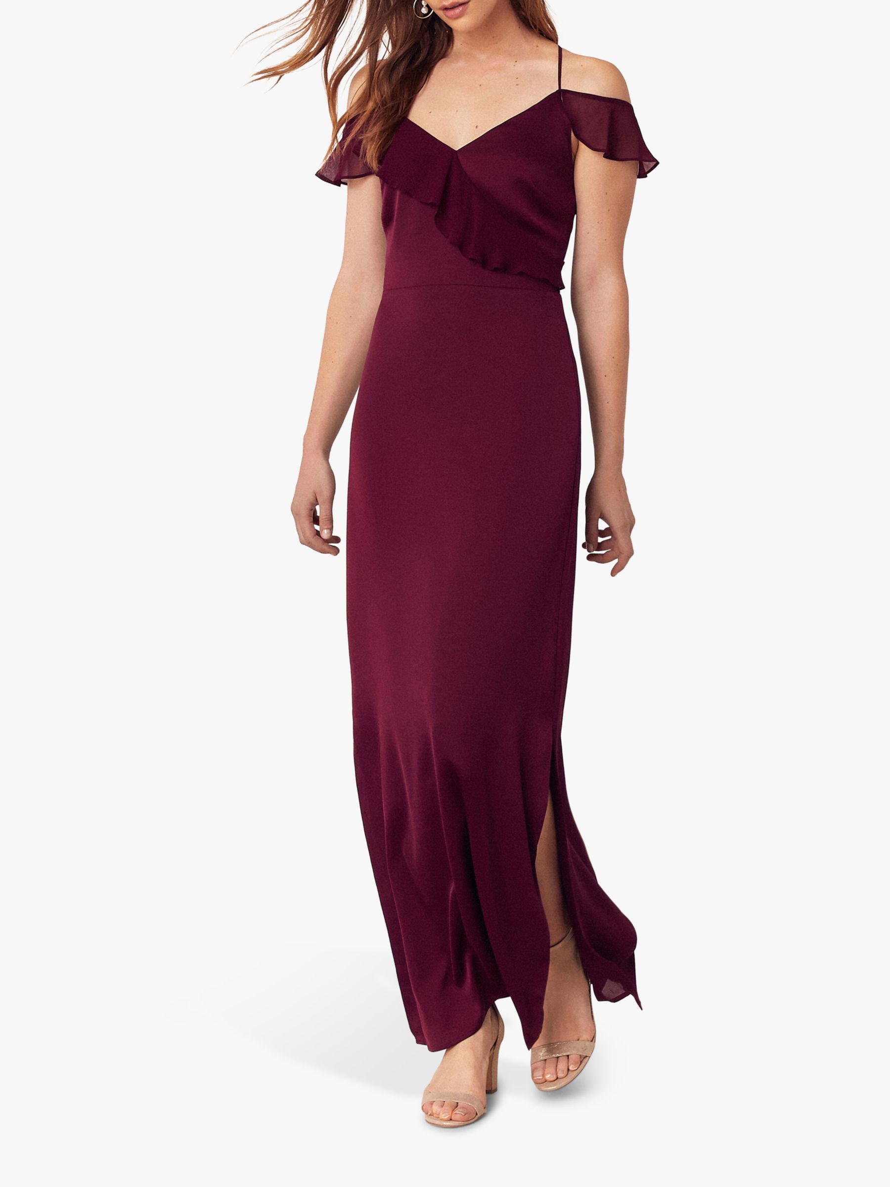 oasis burgundy dress