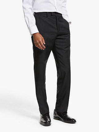 John Lewis & Partners Dogtooth Tailored Fit Dress Suit Trousers, Black
