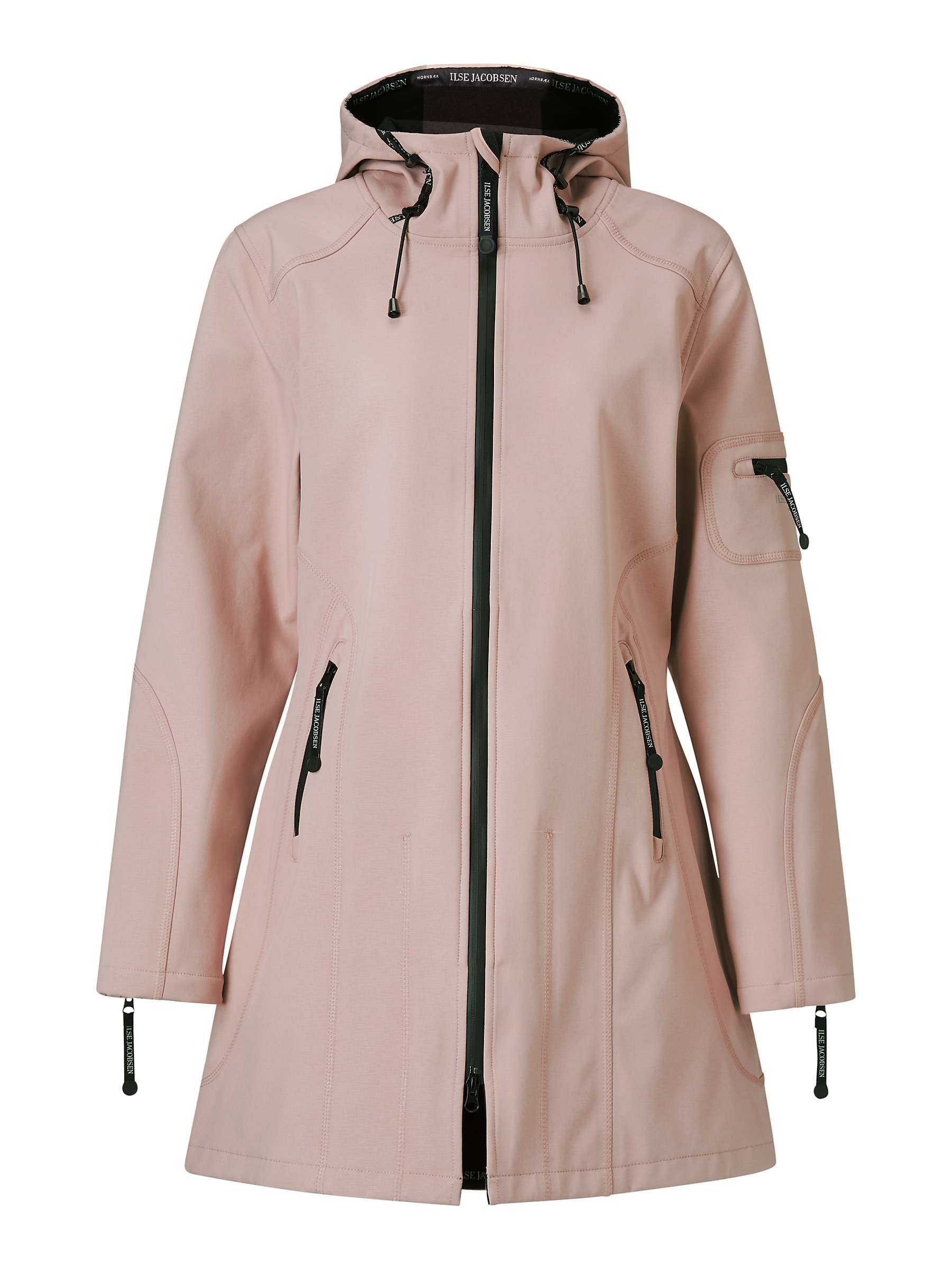 Buy Ilse Jacobsen Hornbæk 3/4 Length Raincoat, Adobe Rose Online at johnlewis.com