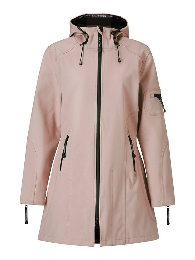 Ilse Jacobsen Hornbæk 3/4 Length Raincoat, Adobe Rose