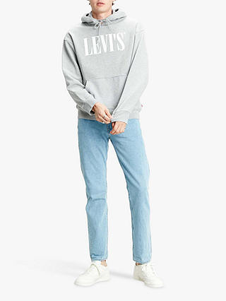 Levi's Relaxed Graphic Logo Hoodie, Mid Grey Heather