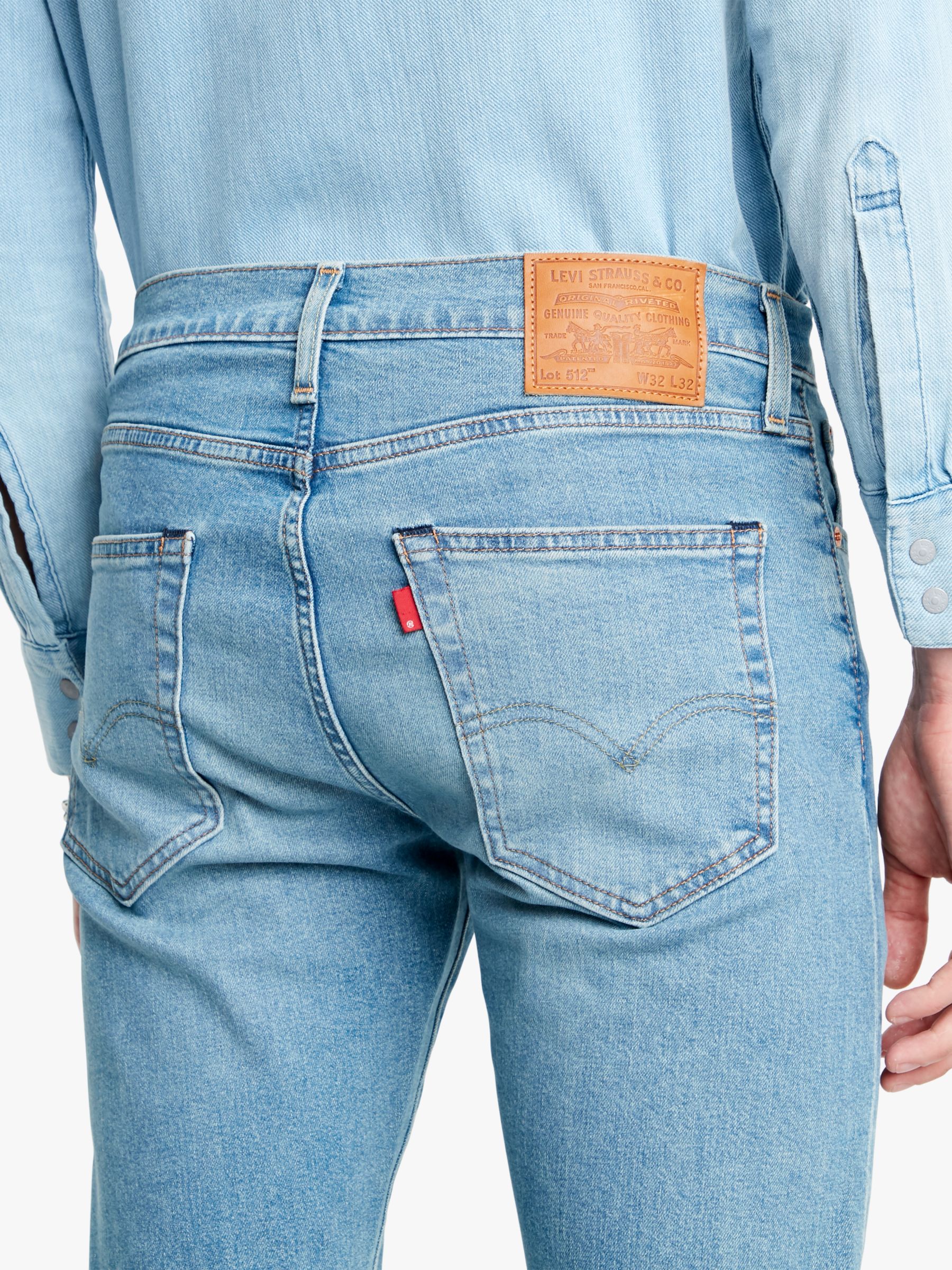 Levi's 512 Slim Tapered Jeans, Pelican Rust at John Lewis & Partners