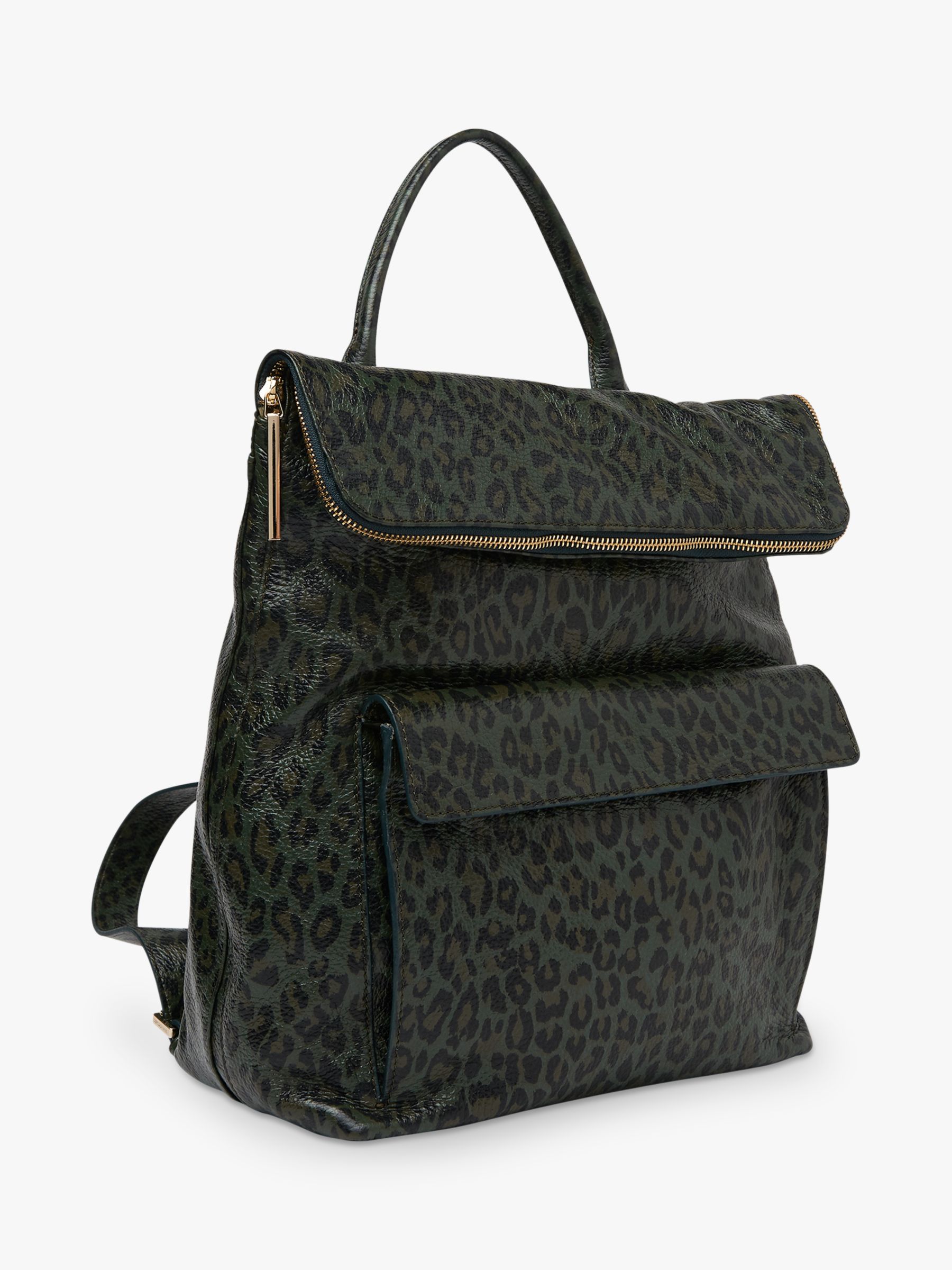 leopard print backpack