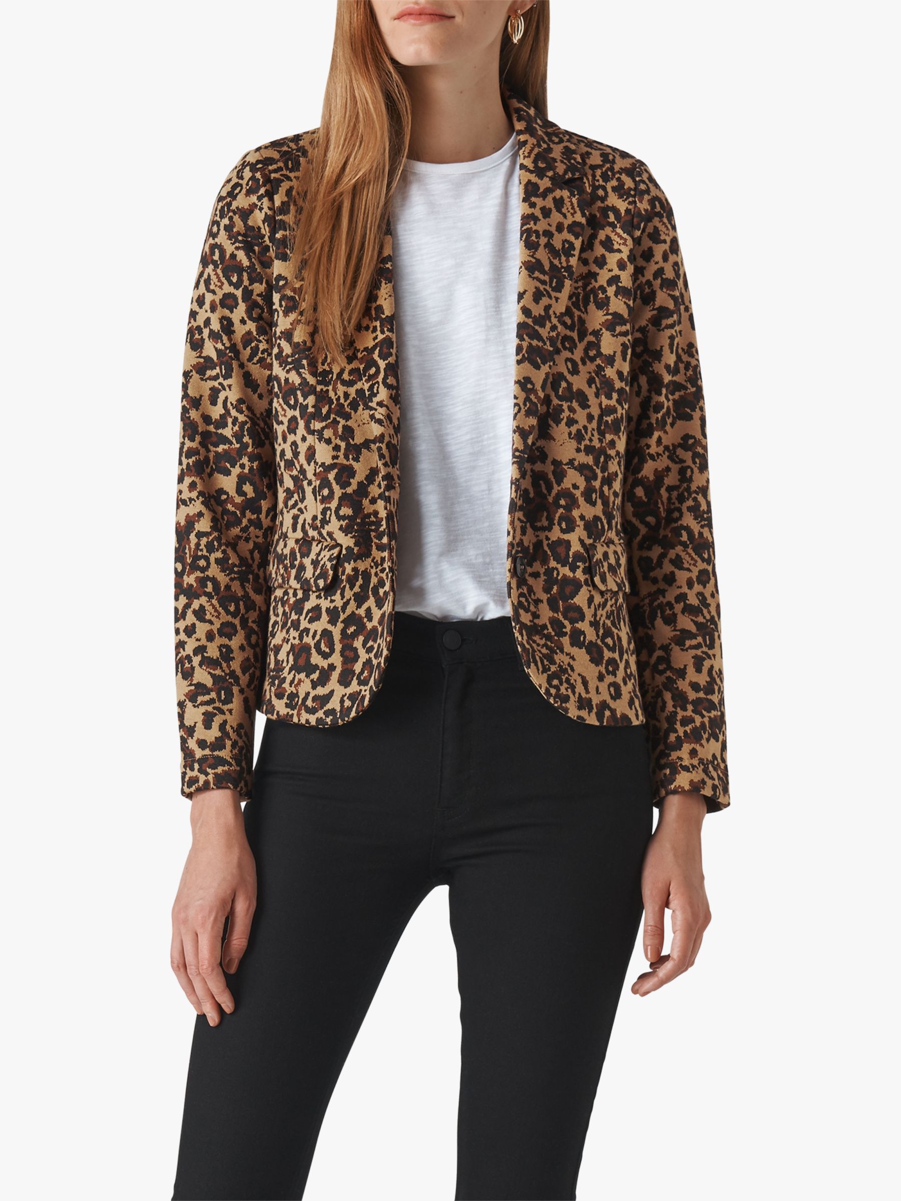 leopard print blazer next