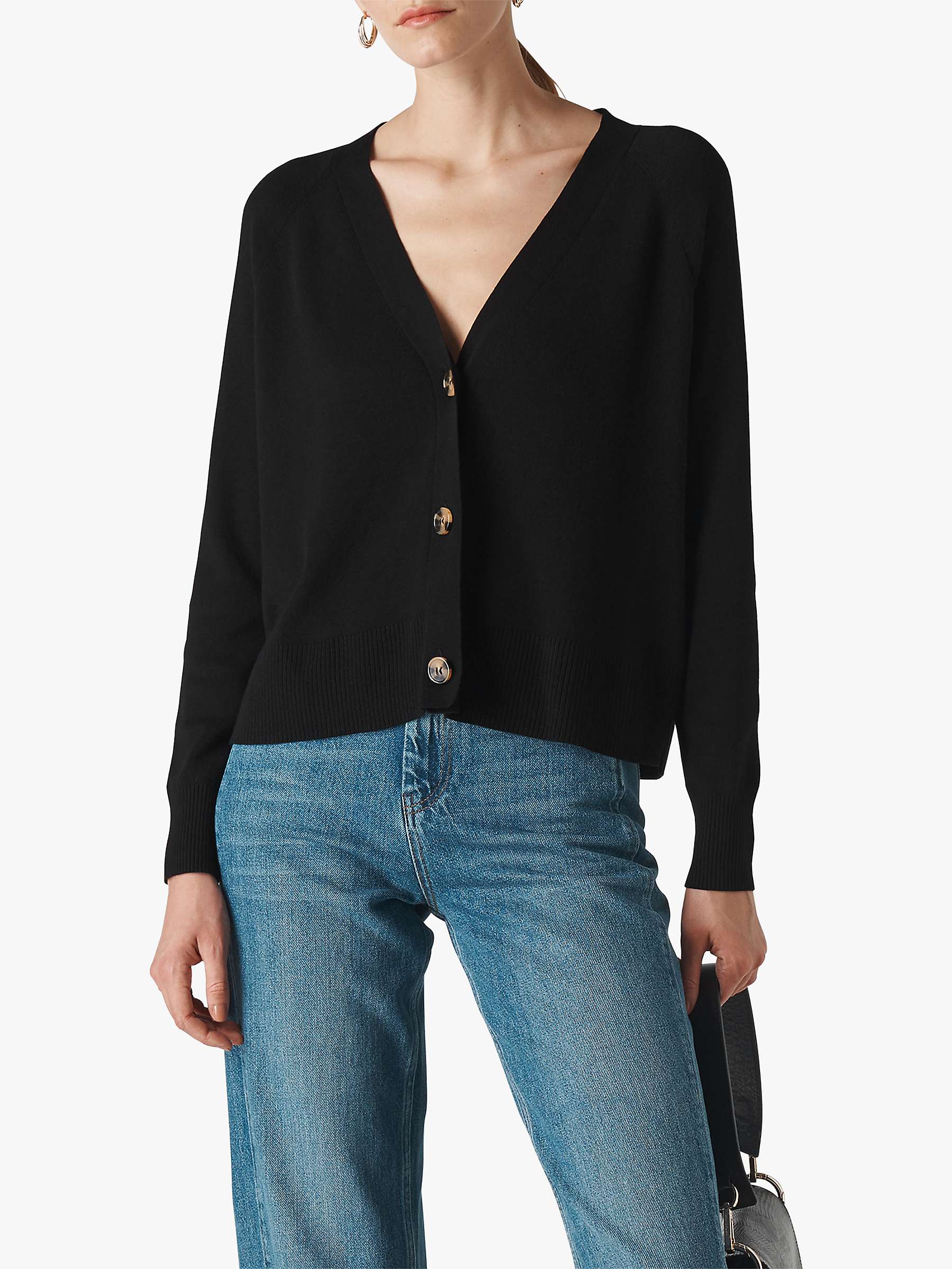 Buy Whistles Button Front Cardigan Online at johnlewis.com