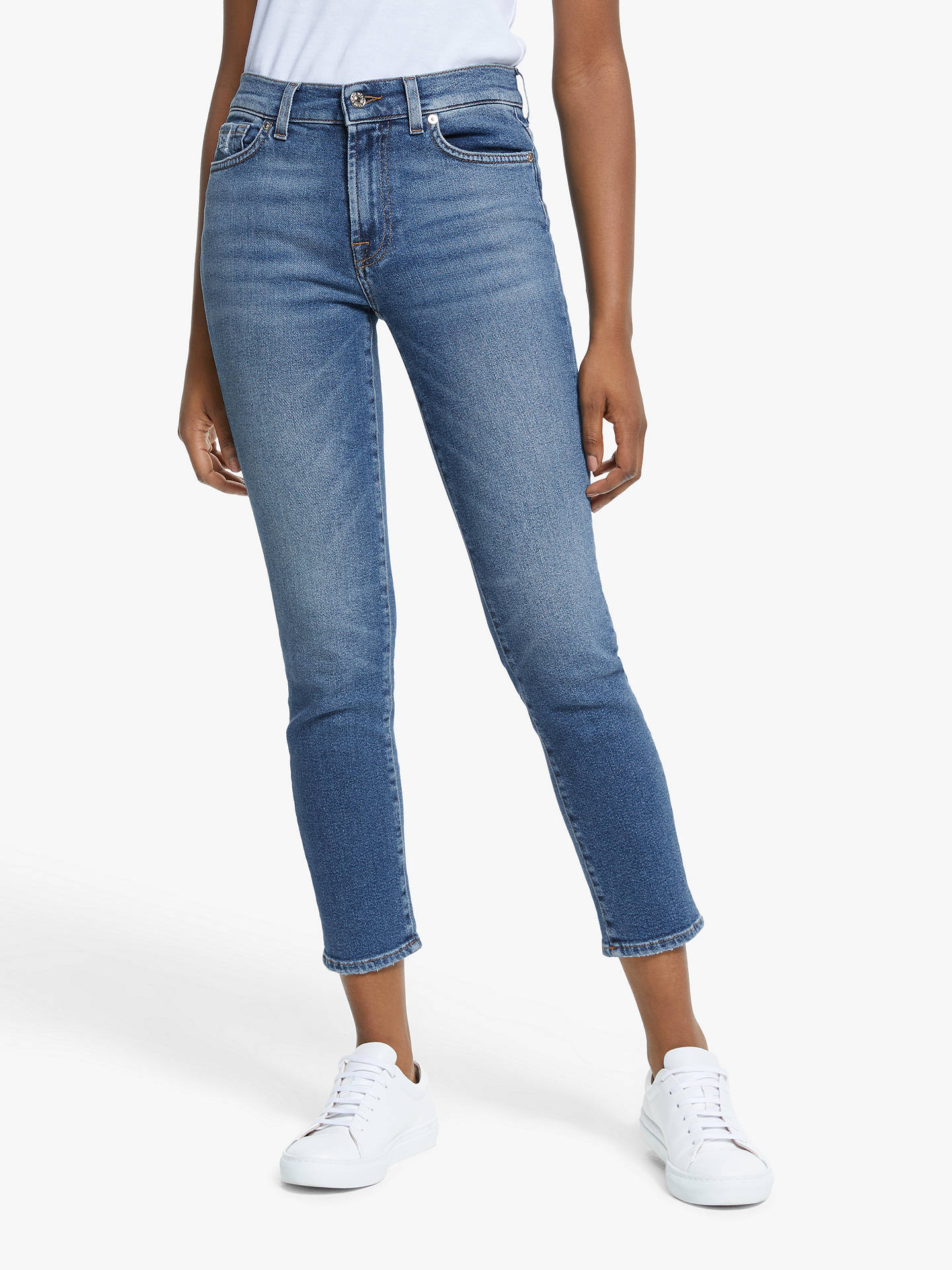 7 For All Mankind Roxanne Luxe Vintage Ankle Jeans, Capitola Mid Blue