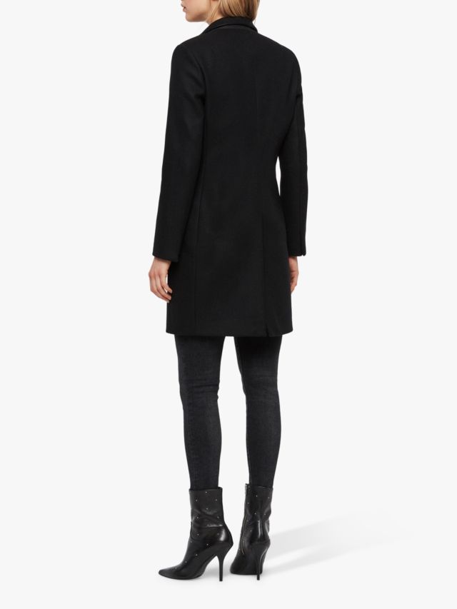 AllSaints Leni Lea Coat Black 6