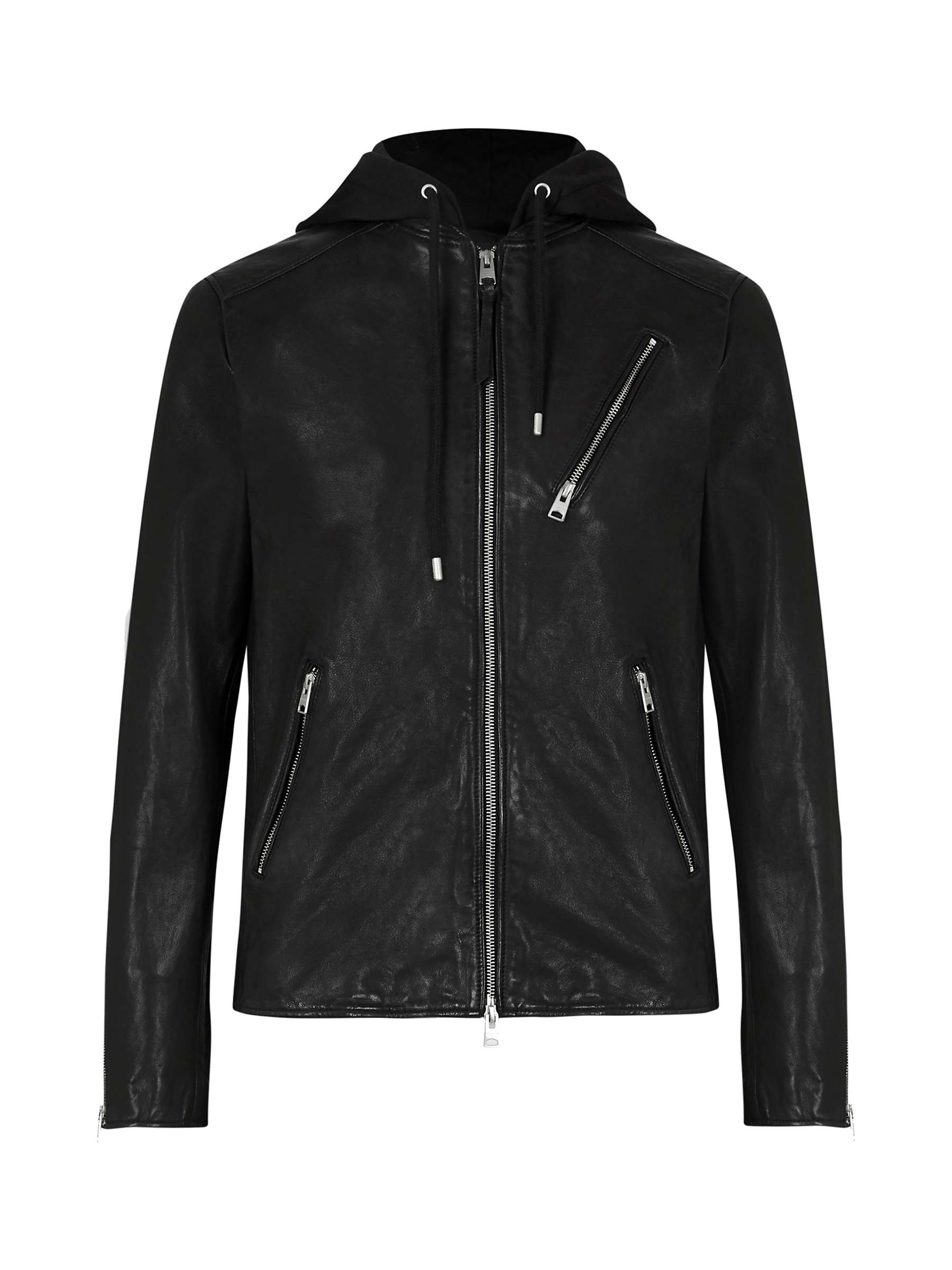 Buy AllSaints Harwood Jacket, Black Online at johnlewis.com