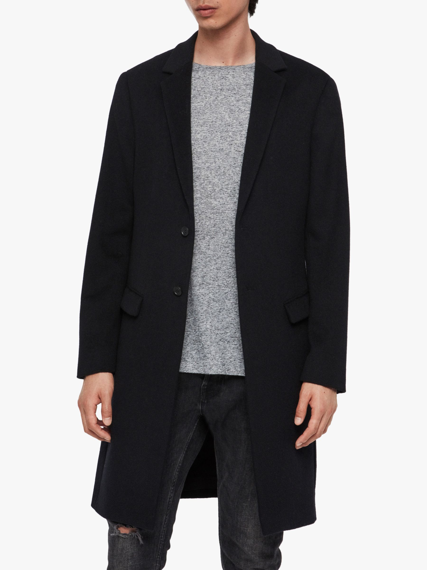 AllSaints Birdstow Coat, Ink Navy