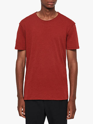 AllSaints Figure Crew T-Shirt, Brick Red