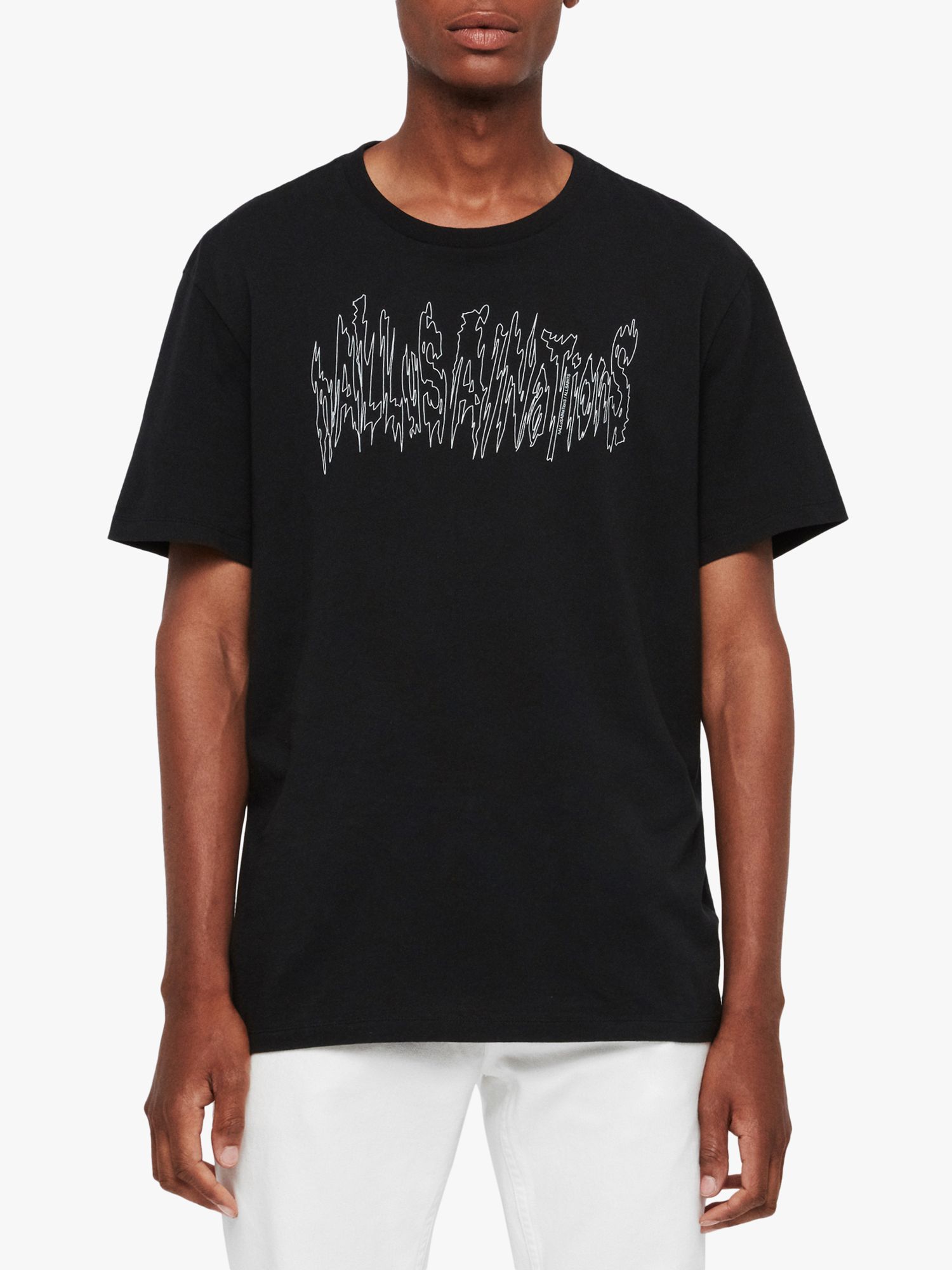 AllSaints Hallucinations Graphic T-Shirt, Jet Black